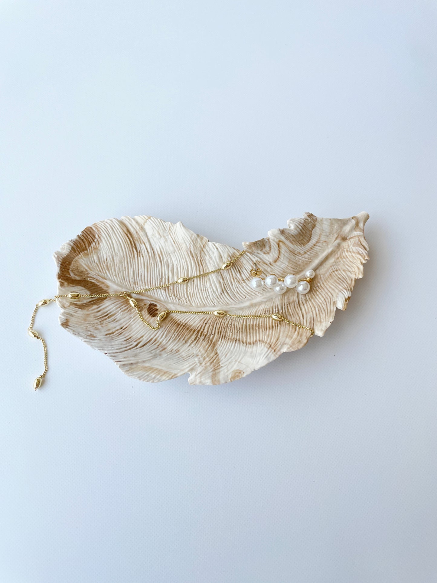 feather latte marble tray