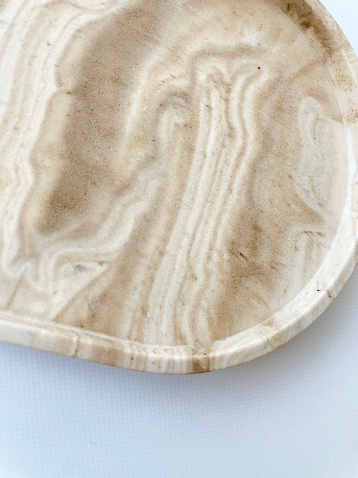 long latte marble tray