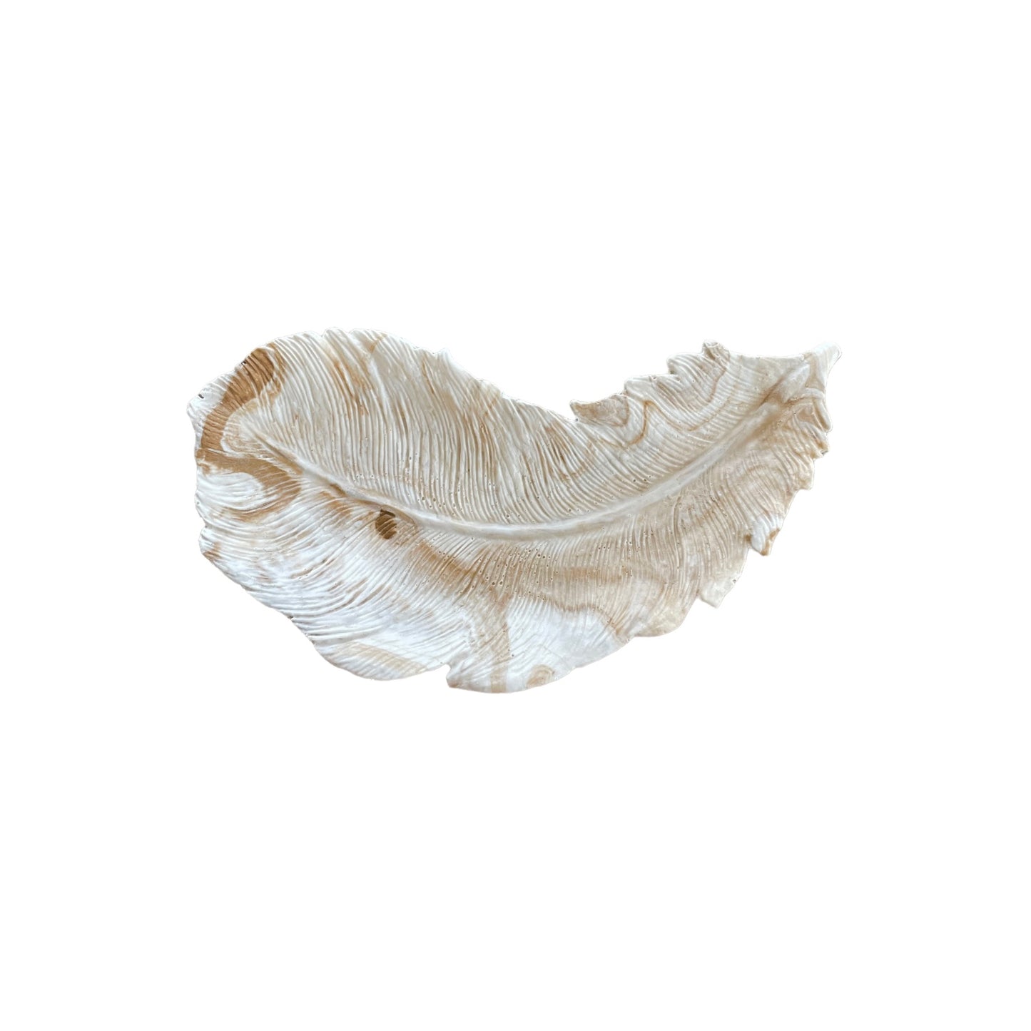 feather latte marble tray
